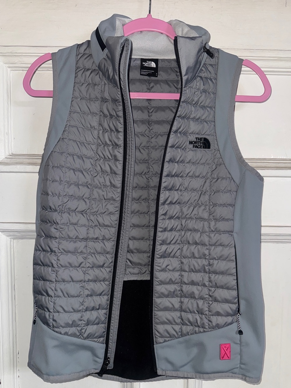 The North Face Silver Quilted Women's Puffer Vest